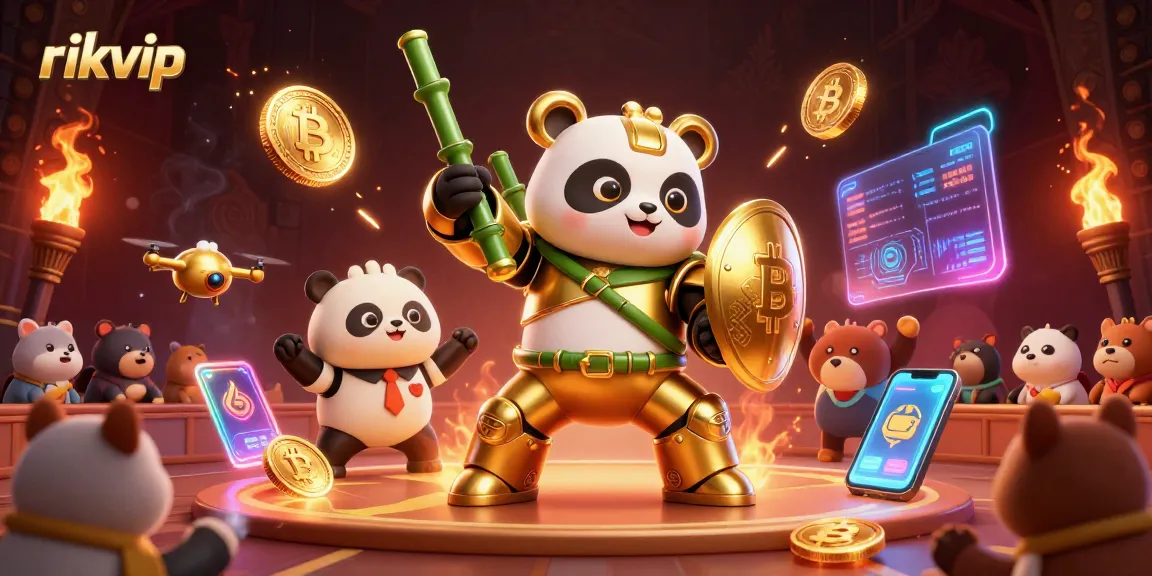 Engage with rikvip's exciting gaming world featuring dynamic scenes and vibrant casino elements.