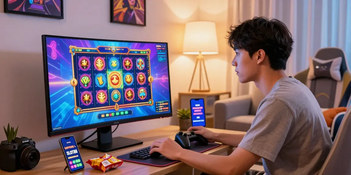 Enjoy thrilling gameplay with slot88 resmi on a modern gaming setup in a cozy home.