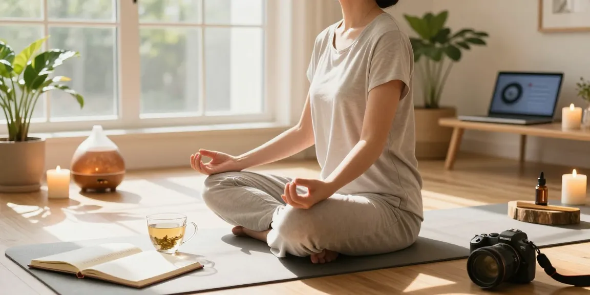rokok88 wellness space featuring a person meditating in a serene environment