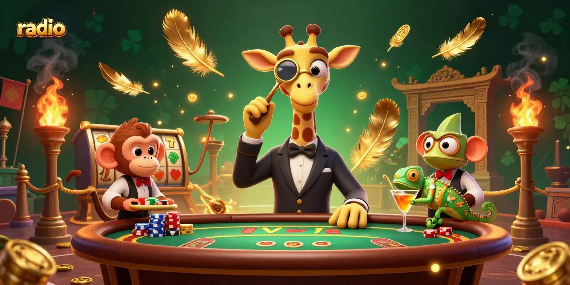 Experience exciting casino gameplay with U888 radio featuring vibrant characters and dynamic elements.