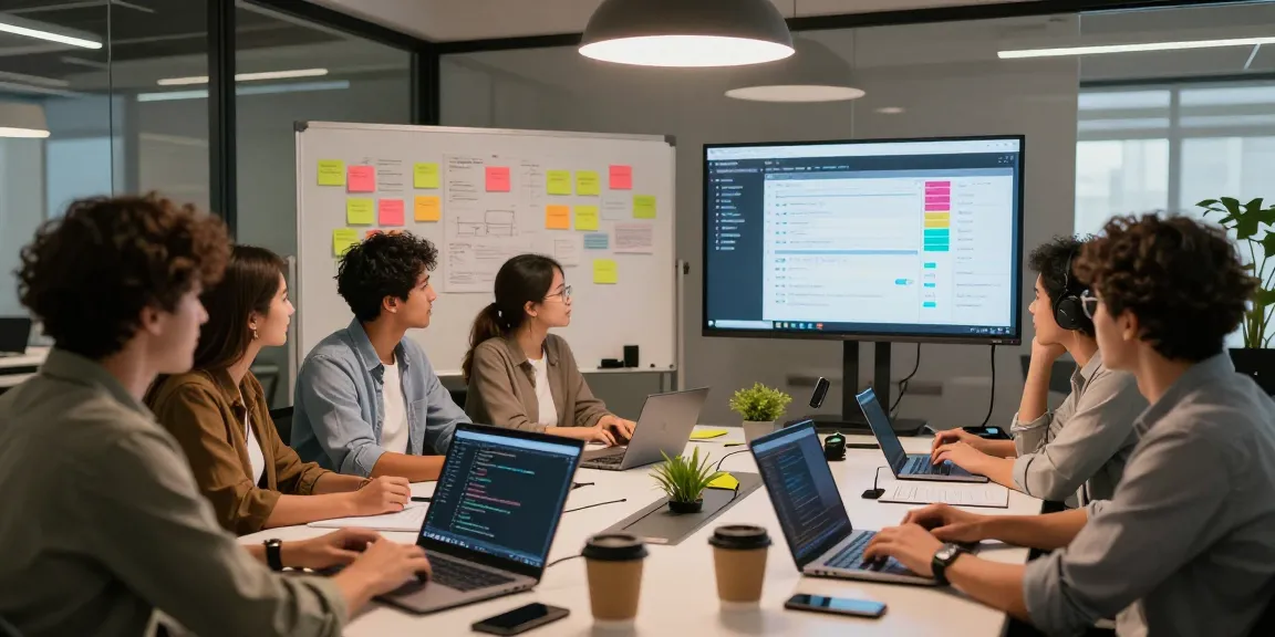 Dynamic team collaboration in a modern workspace on the WPS Official Website with vibrant tech design.